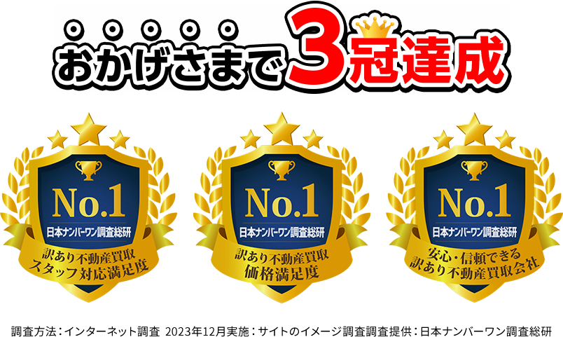 おかげさまで3冠達成
