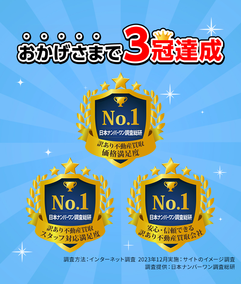 おかげさまで3冠達成