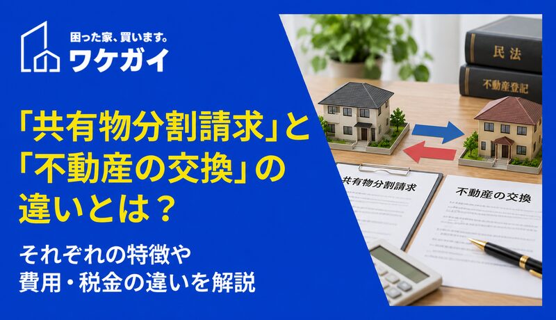「共有物分割請求」と「不動産の交換」の違いとは?のサムネイル画像