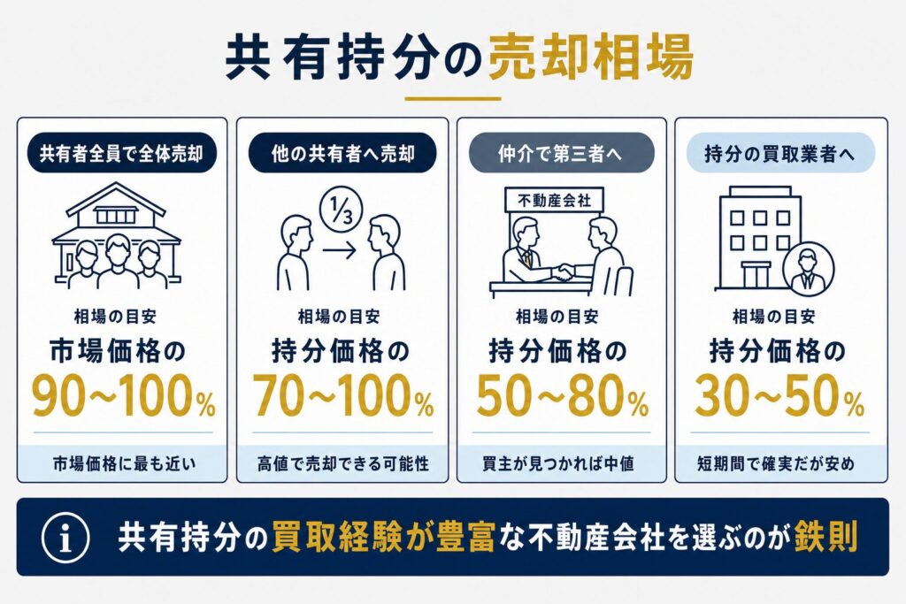 共有持分の売却相場