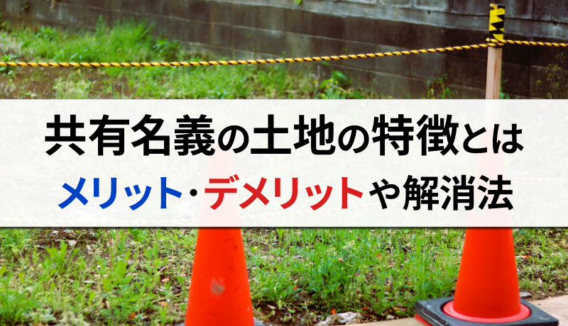 共有名義（持分）の土地の特徴とは？メリット・デメリットや解消方法をわかりやすく紹介