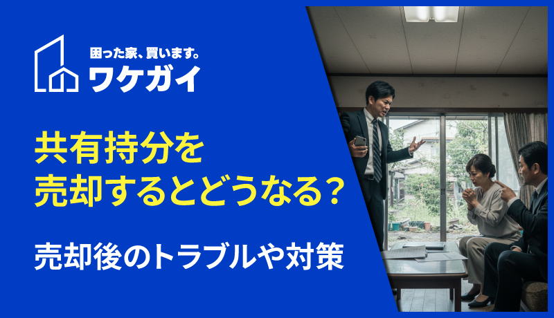 共有持分を売却するとどうなる？売却後のトラブルや対策を解説