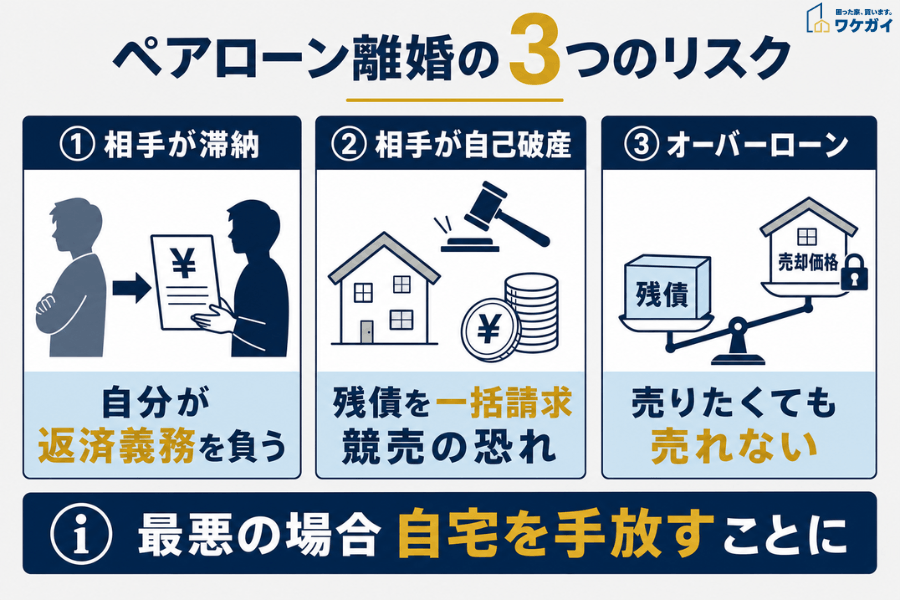 ペアローン離婚の3つのリスク