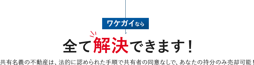 ワケガイならすべて解決できます