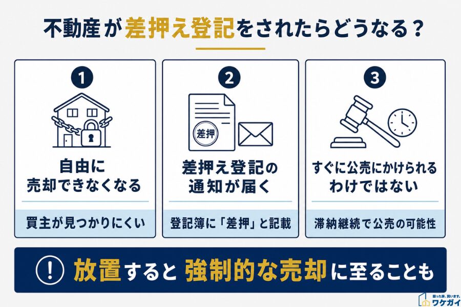 差押え登記されたら起こること