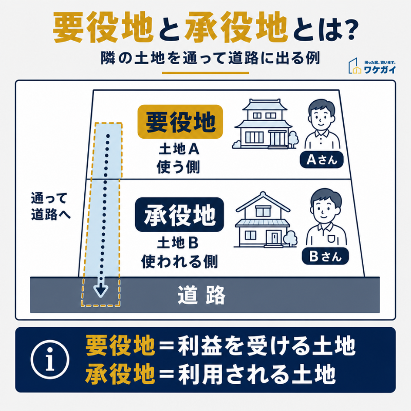 承役地と要役地