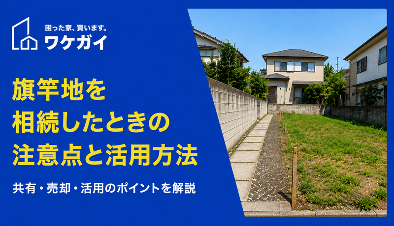 旗竿地には本当にデメリットしかないのか？相続した場合の対処方法とは