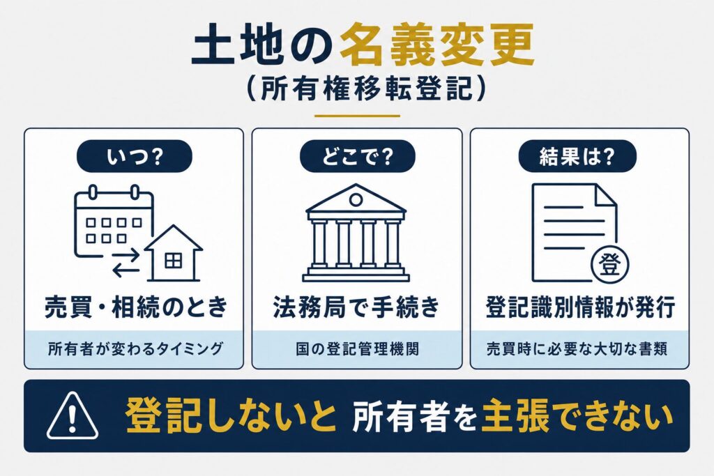 土地の名義変更とは